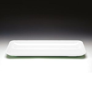 Zicco K-2028 Melamin Dikdörtgen Teşhir Tabağı 21x51x4 cm Beyaz