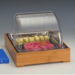 Zicco ZCP-771 Soğutuculu Polikarbon Rolltop Kapaklı Teşhir Standı 30x36x h:25 cm