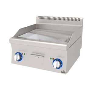 Atalay 600 Seri Nervürlü Krom Pleyt Izgara Set Üstü Elektrikli 60x60 Cm