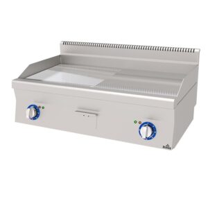Atalay 600 Seri Yarı Nervürlü Pleyt Izgara Set Üstü Elektrikli 100x60 Cm