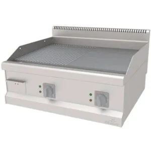Atalay 700 Seri Yarı Nervürlü Pleyt Izgara Set Üstü Elektrikli 80x70 Cm