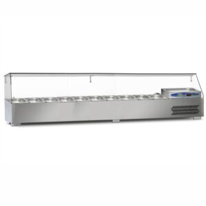 Dampak Soğutmalı Set Üstü Saladbar GN 1/4 10 Küvetli 200x35 Cm 59 L