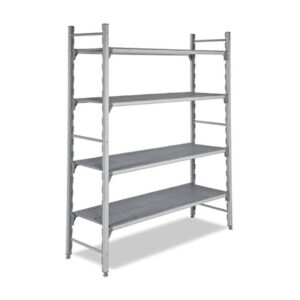 Empero 4 Katlı Polipropilen İstif Rafı Delik Tablalı 587x40x180 Cm