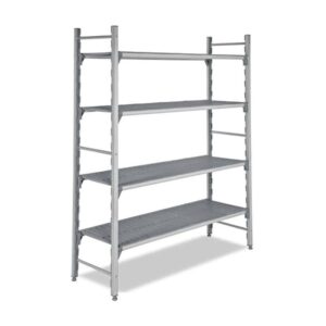 Empero 4 Katlı Polipropilen İstif Rafı Delik Tablalı 220x40x180 Cm