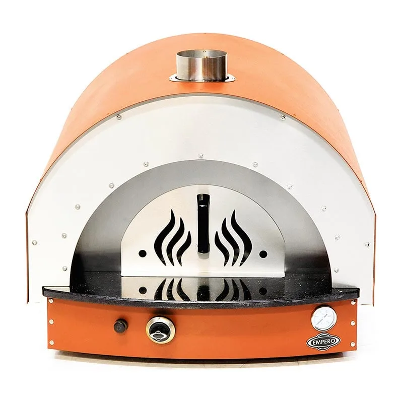Empero PLF.PLS.D5-O Taş Tabanlı Pizza Ve Pide Fırını Gazlı Turuncu 25 Cm x 4 Pizza Kapasiteli