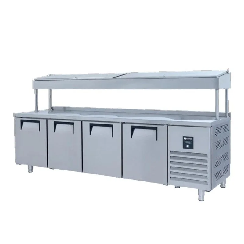 İceinox PTS-H 560 Make Up Snack Seri Yüksek 4 Kapılı Buzdolabı 560 L 304 K 250x60x85/143 cm