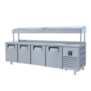 İceinox PTS-H 650 Make Up Snack Seri Yüksek 4 Kapılı Buzdolabı 650 L 304 K 250x70x85/143 cm