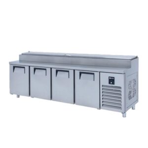 İceinox PTS-L 650 CR Make Up Kısa 4 Kapılı Buzdolabı 650 L 430 K 250x70x97 cm