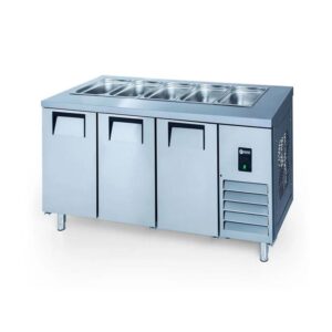 İceinox STS 515 CR 3 Kapılı Servis Buzdolabı 430 K 5 Adet 1/1-150 GN Kapasiteli 515 L