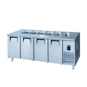 İceinox STS 650 CR 4 Kapılı Servis Buzdolabı 430 K 7 Adet 1/1-150 GN Kapasiteli 650 L