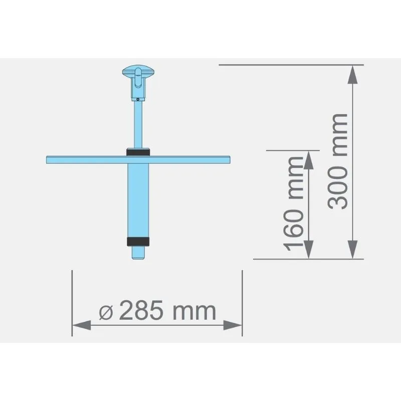 Kalando KD-010-285 Basmalı Sos Pompası Ünitesi 9-10 L Kova Uyumlu Ø285mm Sarı