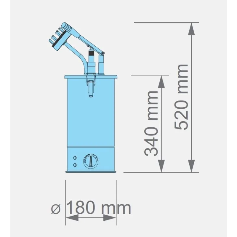Kalando KD-01720 Benmari Isıtmalı Sos Pompası Çoklu Enjekte Dolum İğneli Paslanmaz 3 L