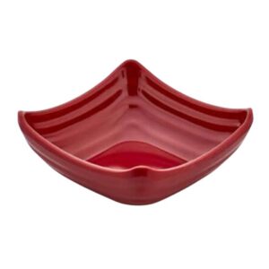 Külsan 13100.R Thermoset Ramekin Minimal Kare Model 11x11 cm 100 ml Kırmızı