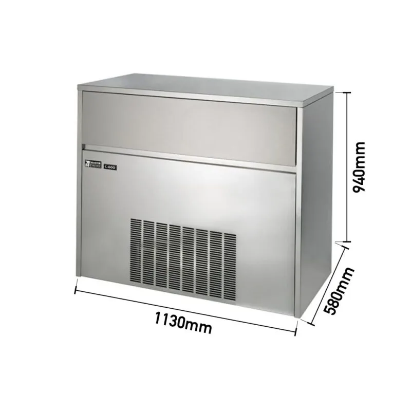 Masterfrost M-1600 Hazneli Gurme Buz Makinesi 160 kg/gün Kapasiteli
