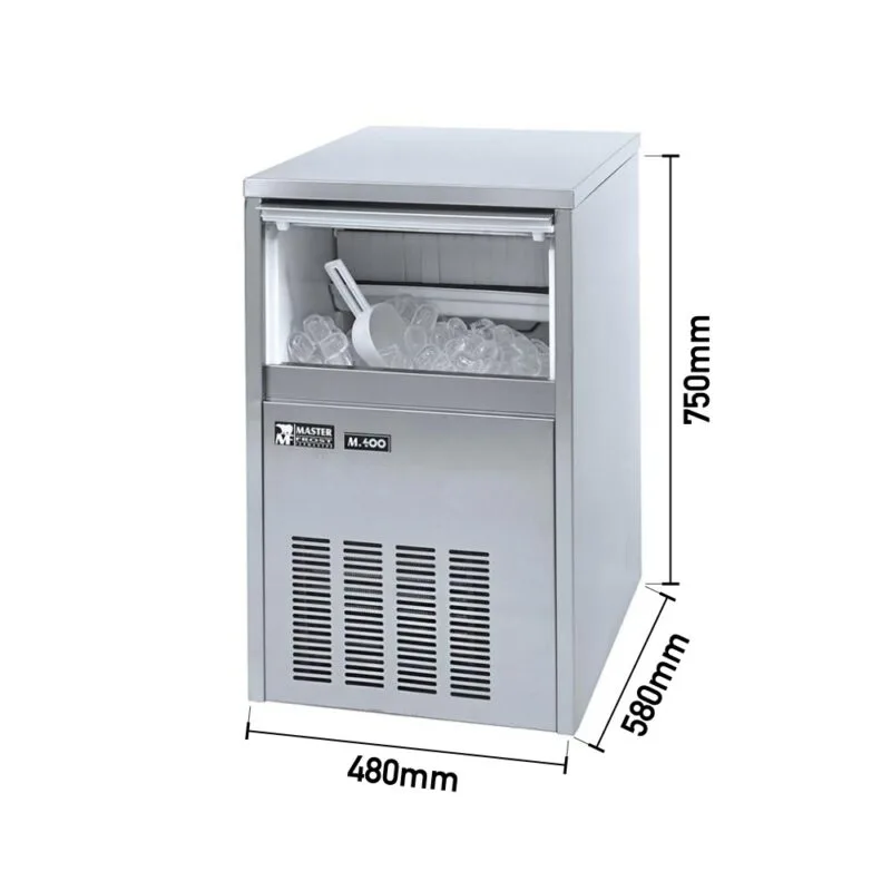 Masterfrost M-400 Hazneli Gurme Buz Makinesi, 40 kg/gün Kapasiteli