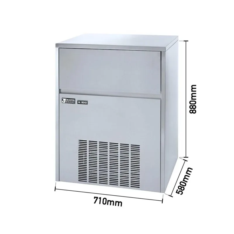 Masterfrost M-800 Hazneli Gurme Buz Makinesi, 80 kg/gün Kapasiteli