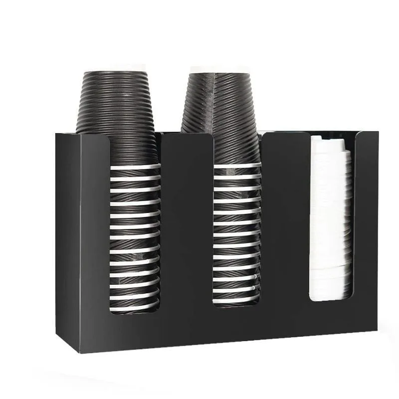 Mutfak10 ORG-04 Düz Karton Bardak Standı 3'Lü 16 OZ