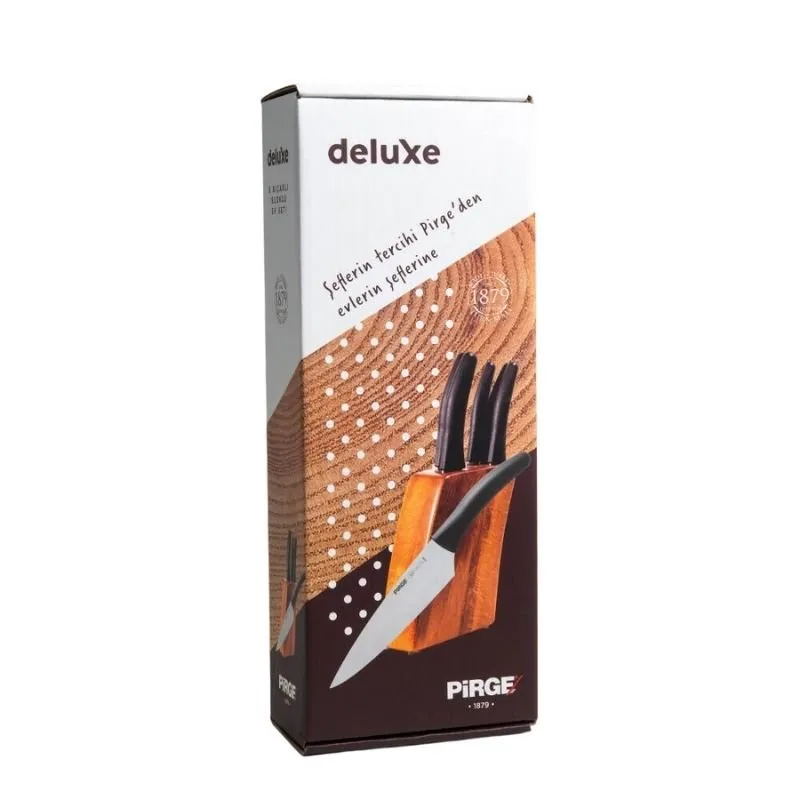Pirge Deluxe Bloklu Bıçak Seti - 35068