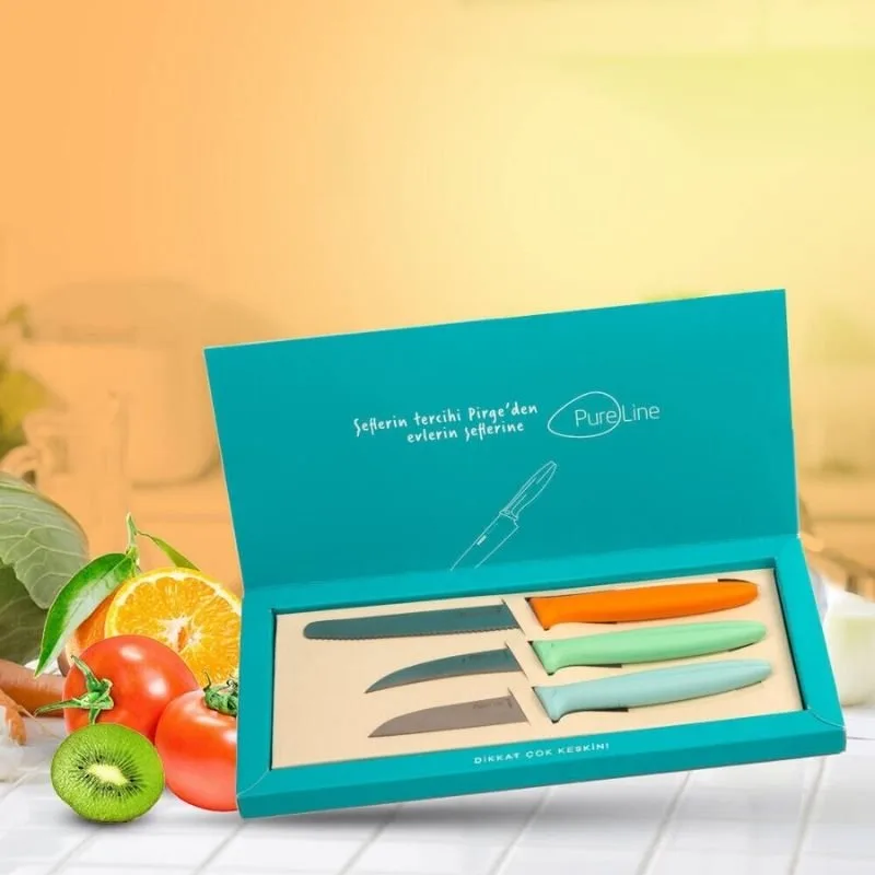 Pirge Pure Line Sebze Meyve Bıçak Seti – 46100