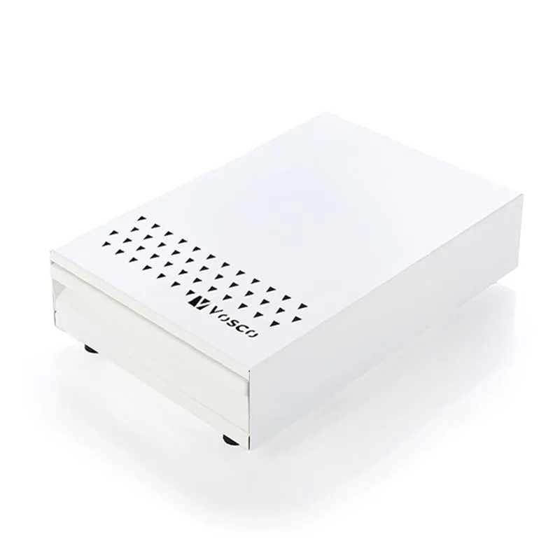Vosco VSC-PCB Kahve Posa Çekmecesi Knock Box Beyaz