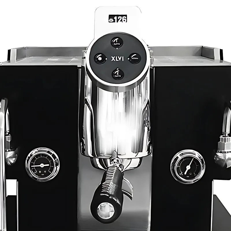 XLVI STH9 Yarı Otomatik Espresso Kahve Makinesi 1 Gruplu Siyah
