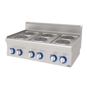 Atalay 600 Seri 6 Yuvarlak Pleytli Ocak Set Üstü Elektrikli 100x60 Cm