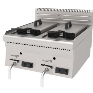 Atalay 600 Seri Fritöz Set Üstü gazlı 8+8 Lt 60x60 Cm