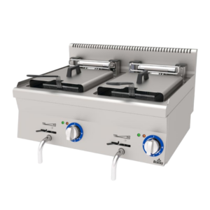 Atalay 600 Seri Fritöz Set Üstü Elektrikli 12+12 Lt 80x60 Cm