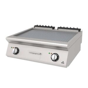 Atalay 730 Seri Nervürlü Pleyt Izgara Set Üstü Elektrikli 80x73 Cm