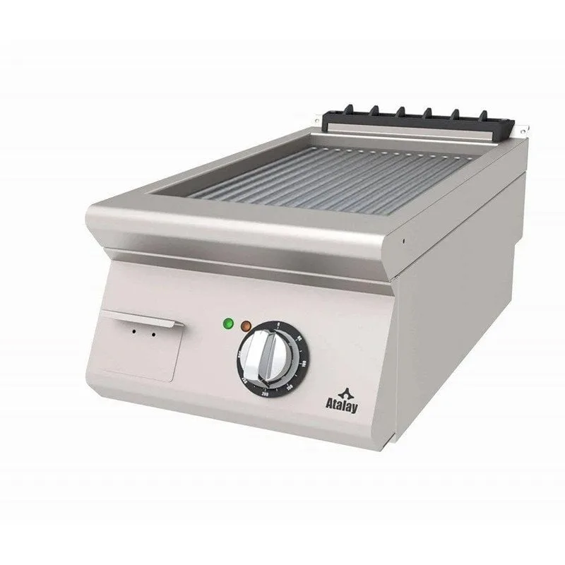 Atalay 730 Seri Nervürlü Pleyt Izgara Set Üstü Elektrikli 40x73 Cm