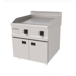 Atalay 900 Seri Düz Krom Pleyt Izgara Dolaplı Elektrikli 80x90 Cm