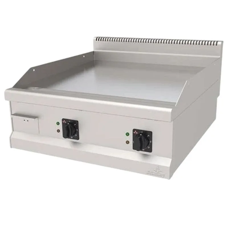 Atalay 900 Seri Düz Krom Pleyt Izgara Set Üstü Elektrikli 80x90 Cm