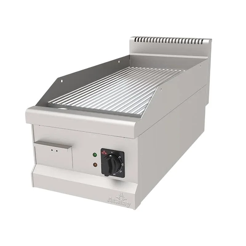 Atalay 900 Seri Nervürlü Krom Pleyt Izgara Set Üstü Elektrikli 40x90 Cm
