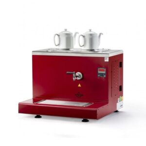 Ateşe Cappadocia Dijital 2 Demlikli Çay Kazanı, 30 L, Gaz+Elektrikli, Kırmızı