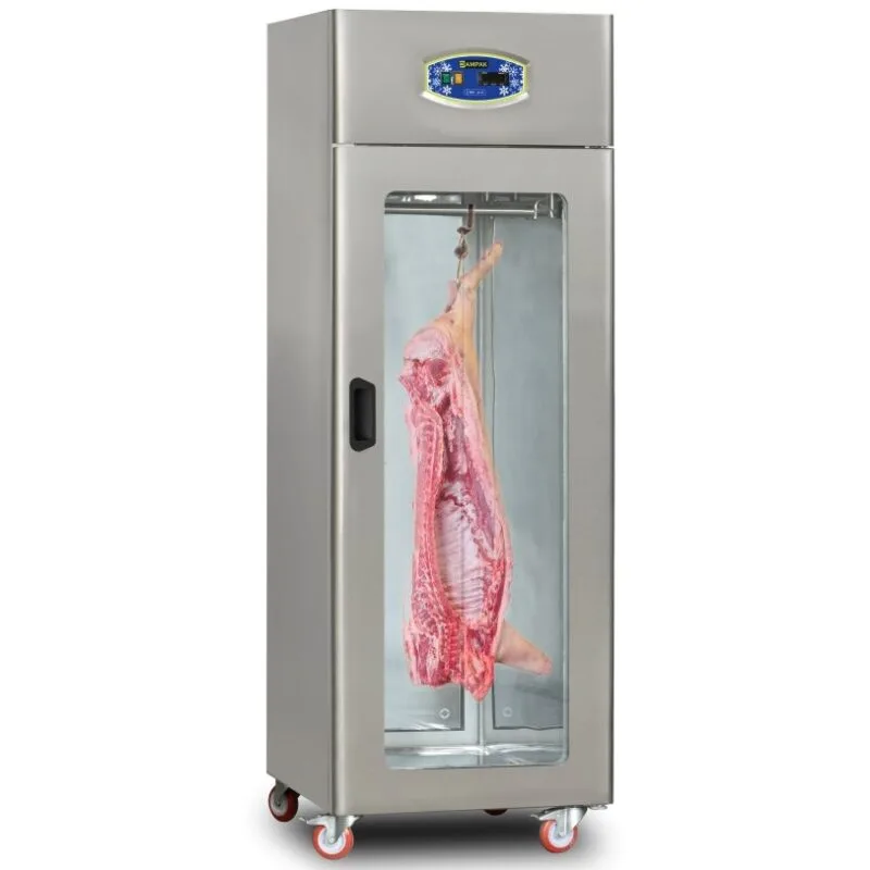 Dampak Et Askılı Dik Tip Tek Kapılı Buzdolabı Statik 602 L Vitrinli
