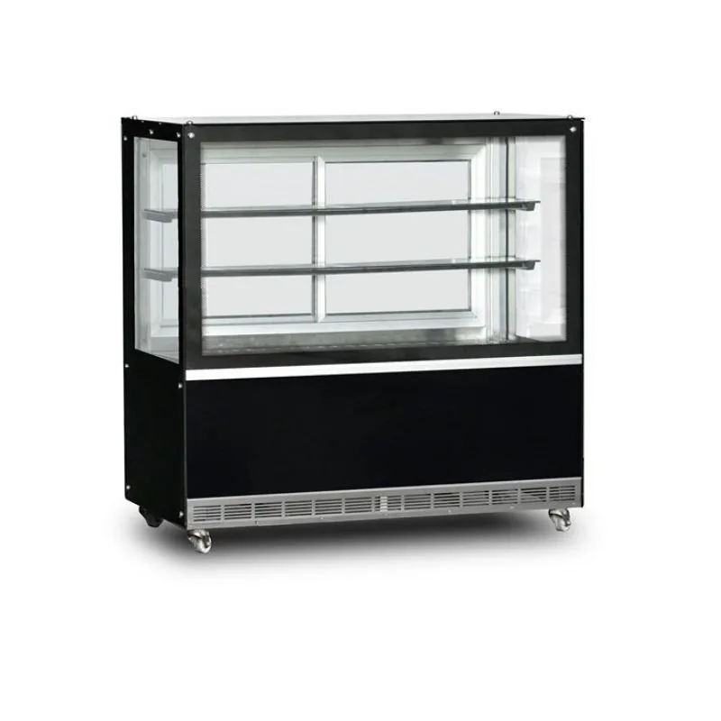 Dampak Isıtmalı Pasta Teşhir Ünitesi Düz Camlı 695 L 160x70 Cm