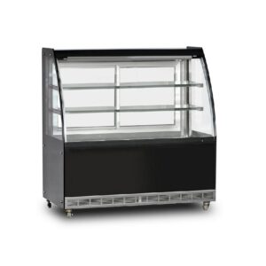 Dampak Isıtmalı Pasta Teşhir Ünitesi Bombe Camlı 370 L 100x70 Cm