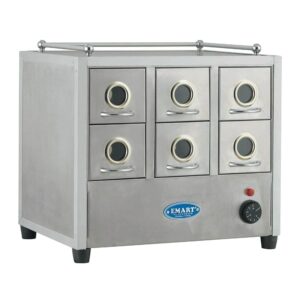 Emart Klasik 6 Çekmeceli Paslanmaz Kuruyemiş Isıtıcısı 49x35x44 cm