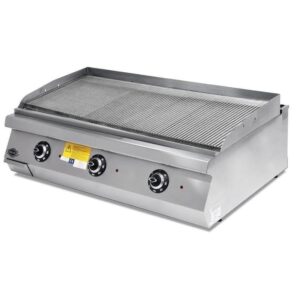 Empero 700 Plus Seri Oluklu Krom Pleyt Izgara Set Üstü Elektrikli 120x73 Cm