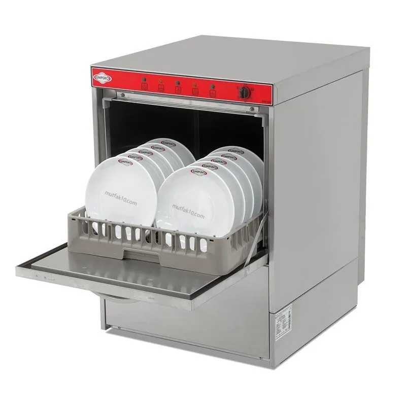 Empero EMP 500 F Set Altı Bulaşık Makinesi 220V Deterjan Parlatıcı ve Tahliye Pompalı 500 Tabak/Saat