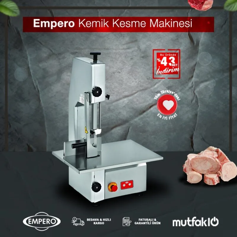 Empero EMP.ETK.01 Et ve Kemik Testeresi Set Üstü Paslanmaz Çelik