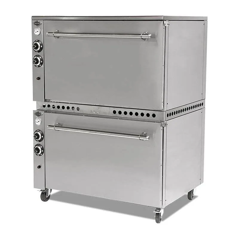 Empero EMP.KFR.02 Kuzu Pişirme Fırını Çift Katlı Gazlı Elektrikli 121x97x158 Cm