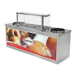 Empero EMP.LK.006 Saray ve İzmir Lokma Makinesi Tezgahı Gazlı 220x70 Cm