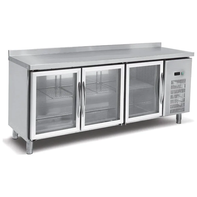Empero Klasik Seri Tezgah Tipi Buzdolabı Camlı 3 Kapılı 500 Lt