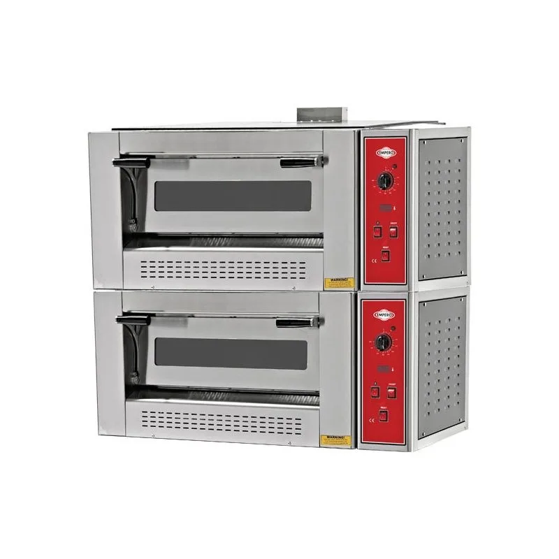 Empero Pizza Fırını Çift Katlı Gazlı Ø 30 Cm x 9+9 Pizza Kapasiteli
