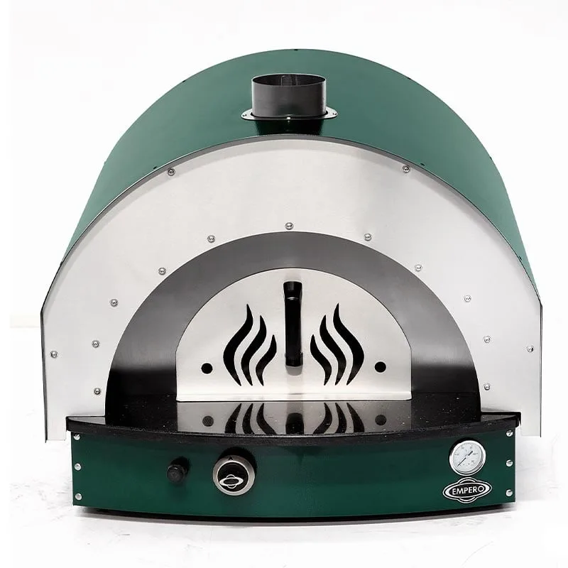Empero PLF.PLS.D5-W-G Taş Tabanlı Pizza Ve Pide Fırını Odunlu Yeşil 25 Cm x 4 Pizza Kapasiteli