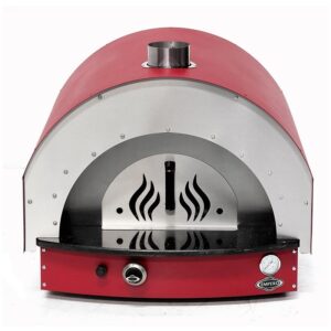 Empero PLF.PLS.D5-W-R Taş Tabanlı Pizza Ve Pide Fırını Odunlu Kırmızı 25 Cm x 4 Pizza Kapasiteli