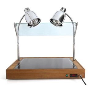 Empero Sıcak Teşhir Ünitesi Halojen Isıtıcılı Ahşap Gövdeli GN 2x1/1 Kapasiteli