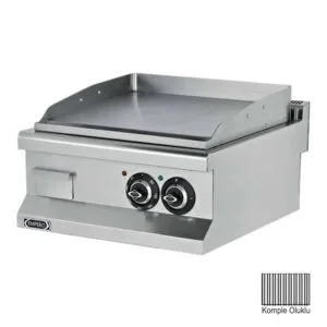 Empero Snack Seri Oluklu Krom Pleyt Izgara Set Üstü Elektrikli 60x63 Cm