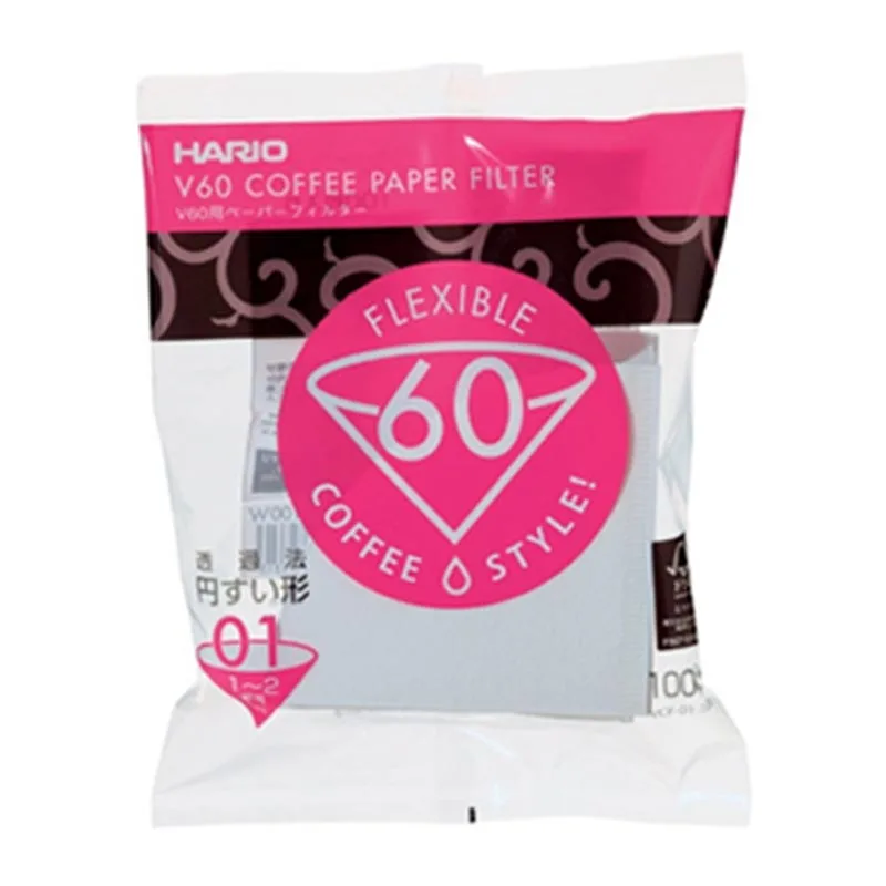 Hario V60 01 Dripper Filtresi, 100 Adet